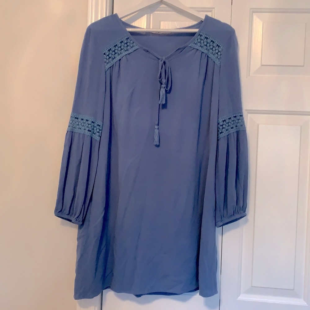 Blue BoHo Dress
